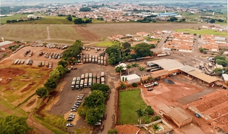Vista aérea da estrutura Transjanotti